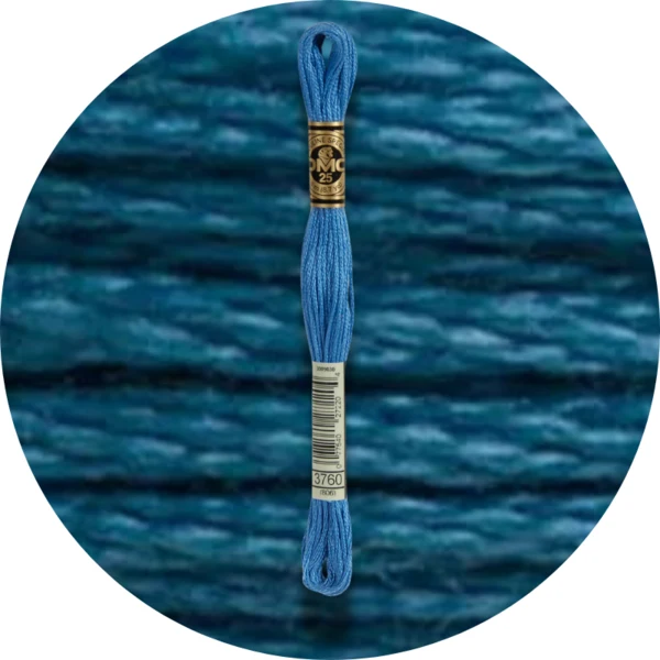 DMC Mouliné Spécial 25 Broderigarn, Ensfarvet, Blå/Lilla nuancer